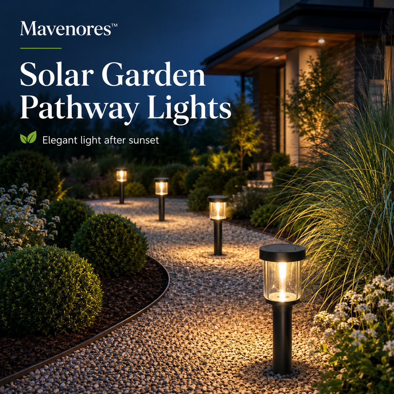 Mavenores™ GlowTrail Solar Garden Pathway Lights